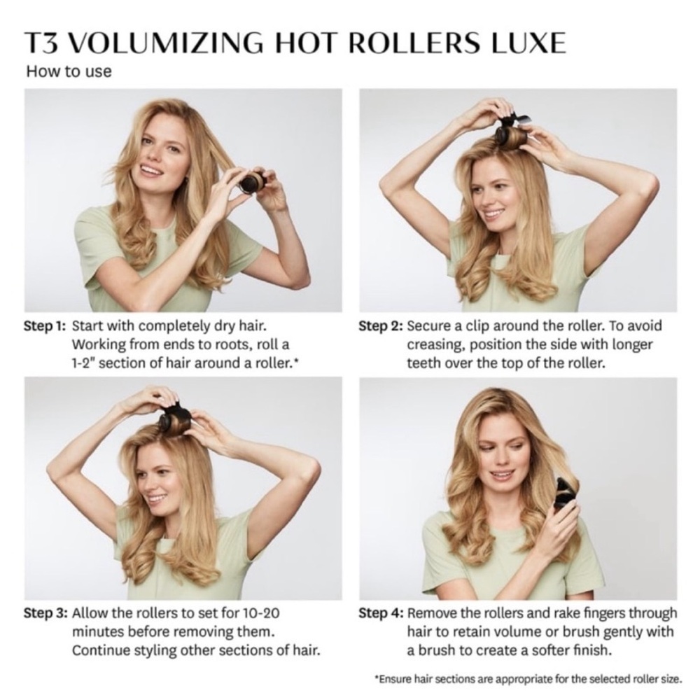 T3 Black Volumizing Hot Rollers Lux Set - Picture 11 of 13